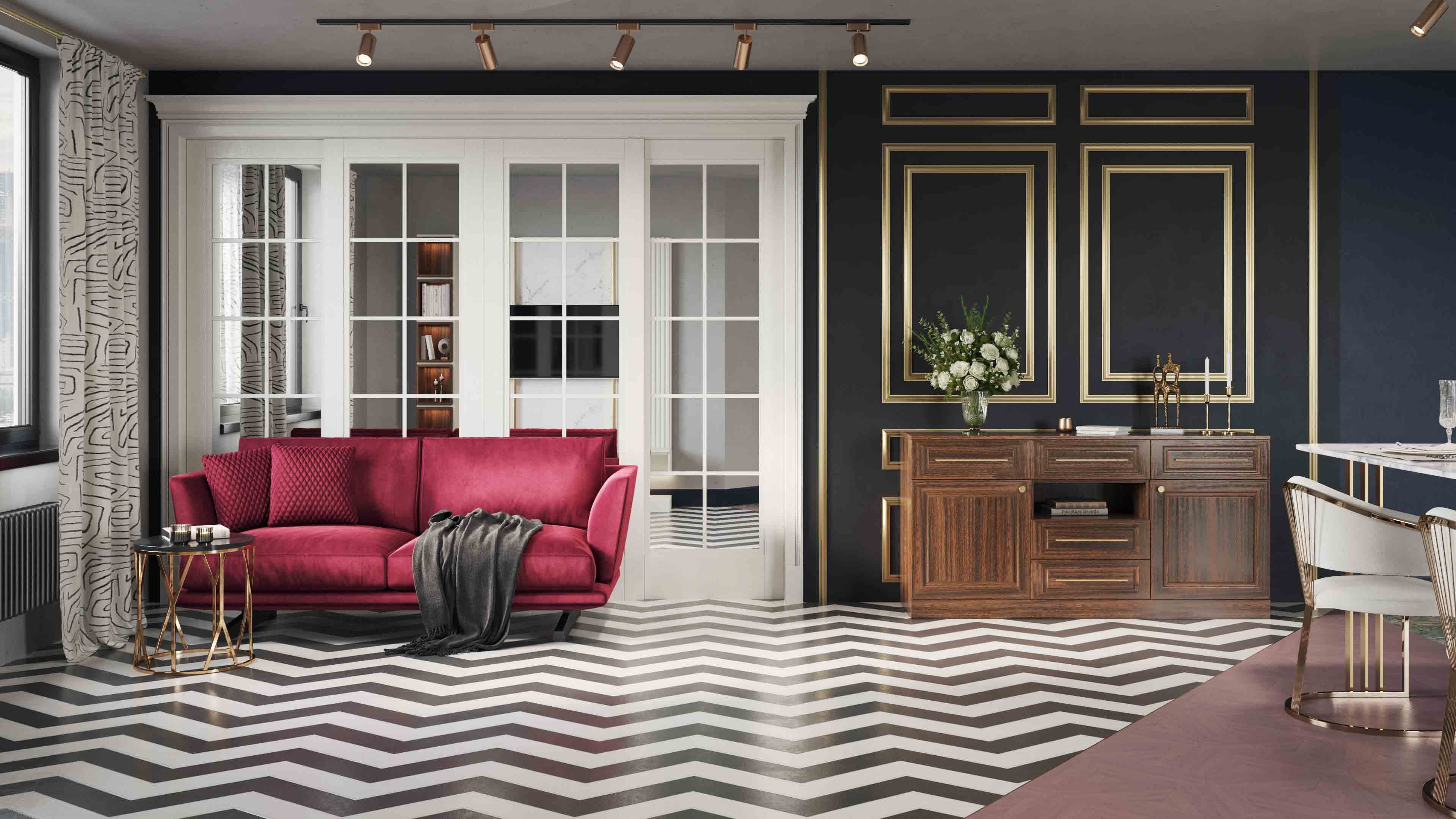 Art Deco living room